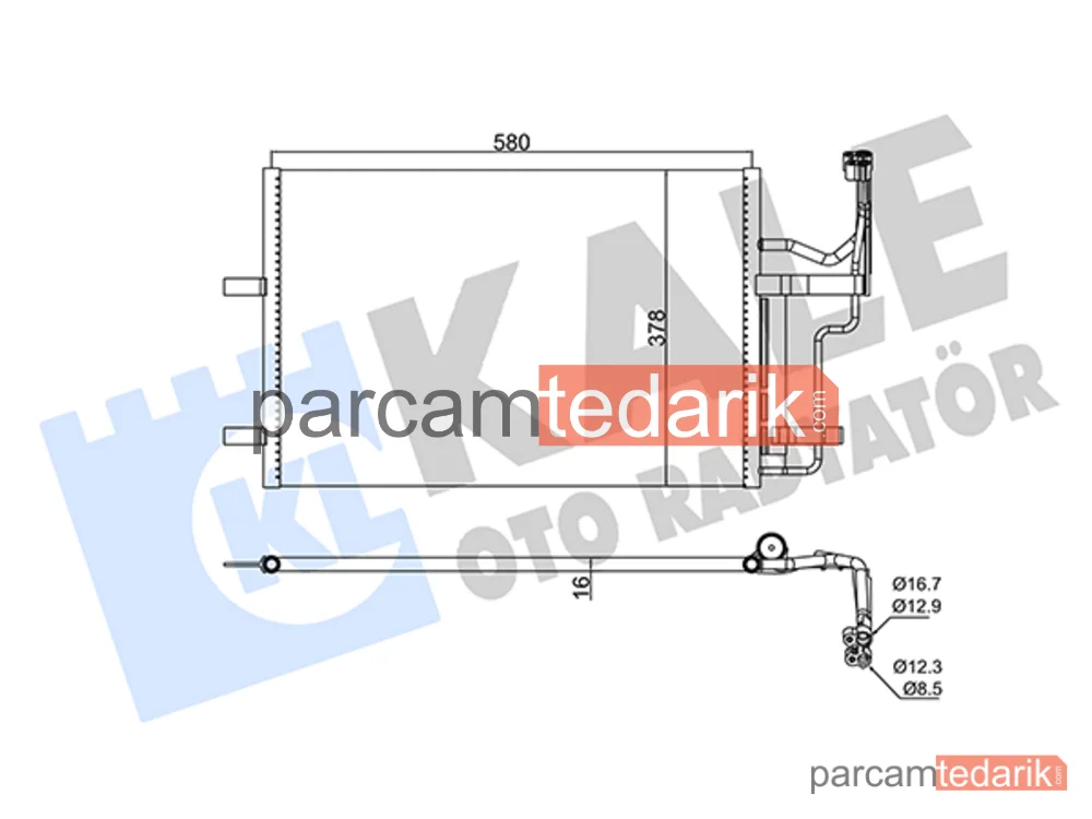 382530 | Klima Kondenseri — Mazda 5, Mazda 3