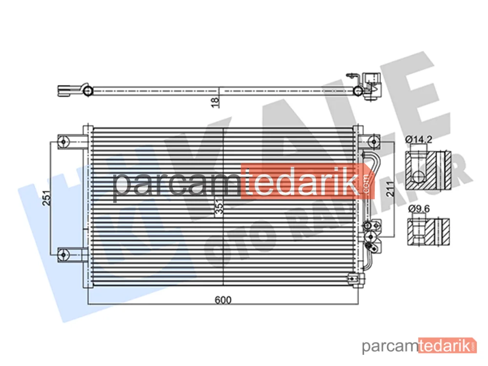 382540 | Klima Kondenseri — Mitsubishi Pajero Sport I
