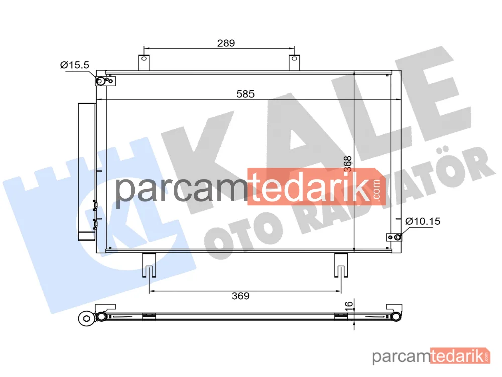 382605 | Klima Kondenseri — Honda Jazz IV