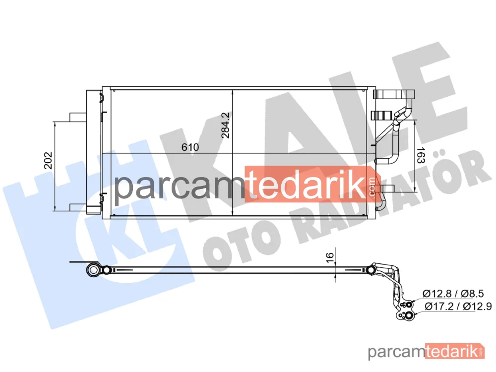 382645 | Klima Kondenseri — Hyundai i30, Hyundai i30 Fastback, Hyundai Elantra VI