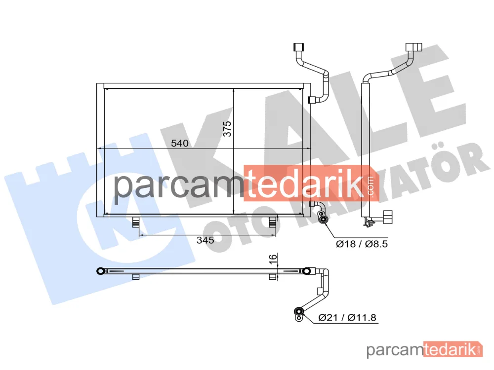 382660 | Klima Kondenseri — Ford Fiesta VI