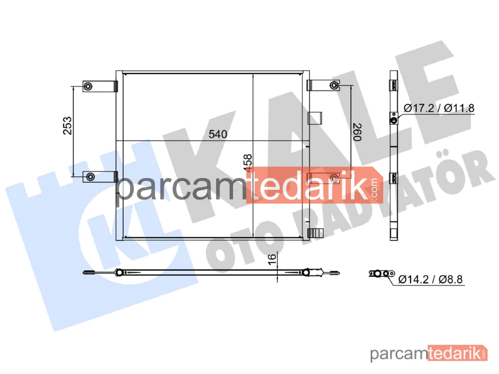 382705 | Klima Kondenseri — Renault Trucks D