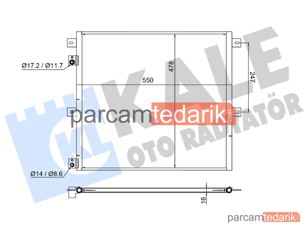 382715 | Klima Kondenseri — Renault Trucks Midlum