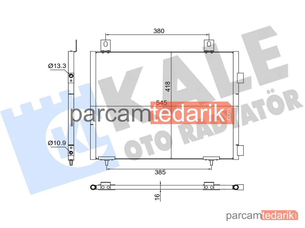382795 | Klima Kondenseri — Land Rover Freelander I, Land Rover Freelander I Soft Top