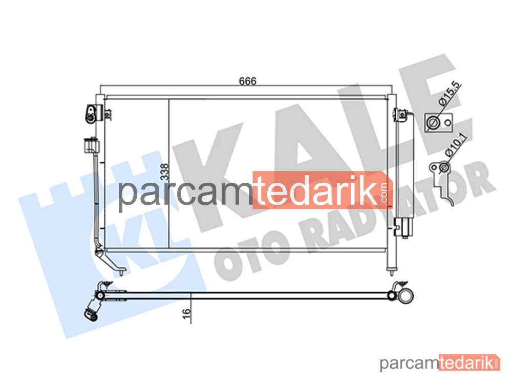 382900 | Klima Kondenseri — Subaru Forester