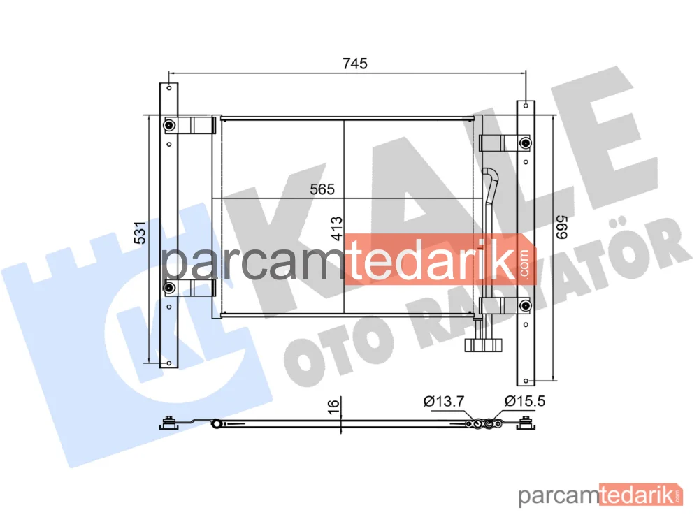 382905 | Klima Kondenseri — MAN F2000