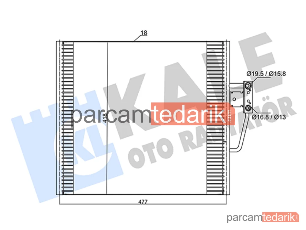 385000 | Klima Kondenseri — BMW 5, BMW 5 Touring