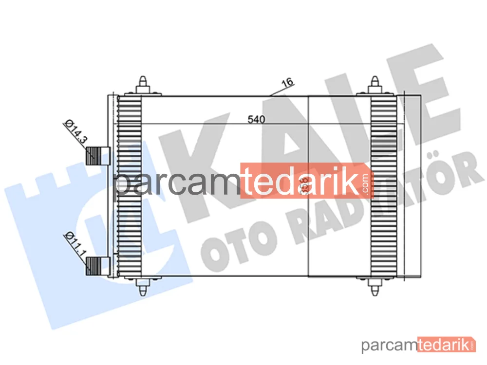 385600 | Klima Kondenseri — Citroen C4 I, Peugeot 307 Break, Peugeot 307 SW