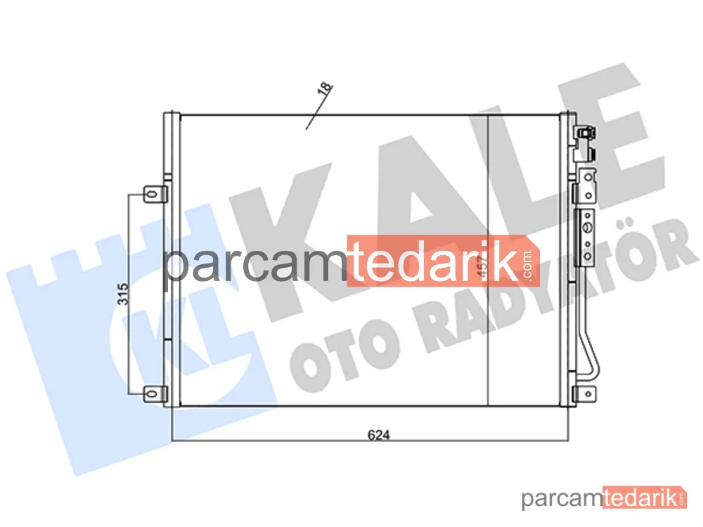 385800 | Klima Kondenseri — Jeep Grand Cherokee III, Jeep Commander