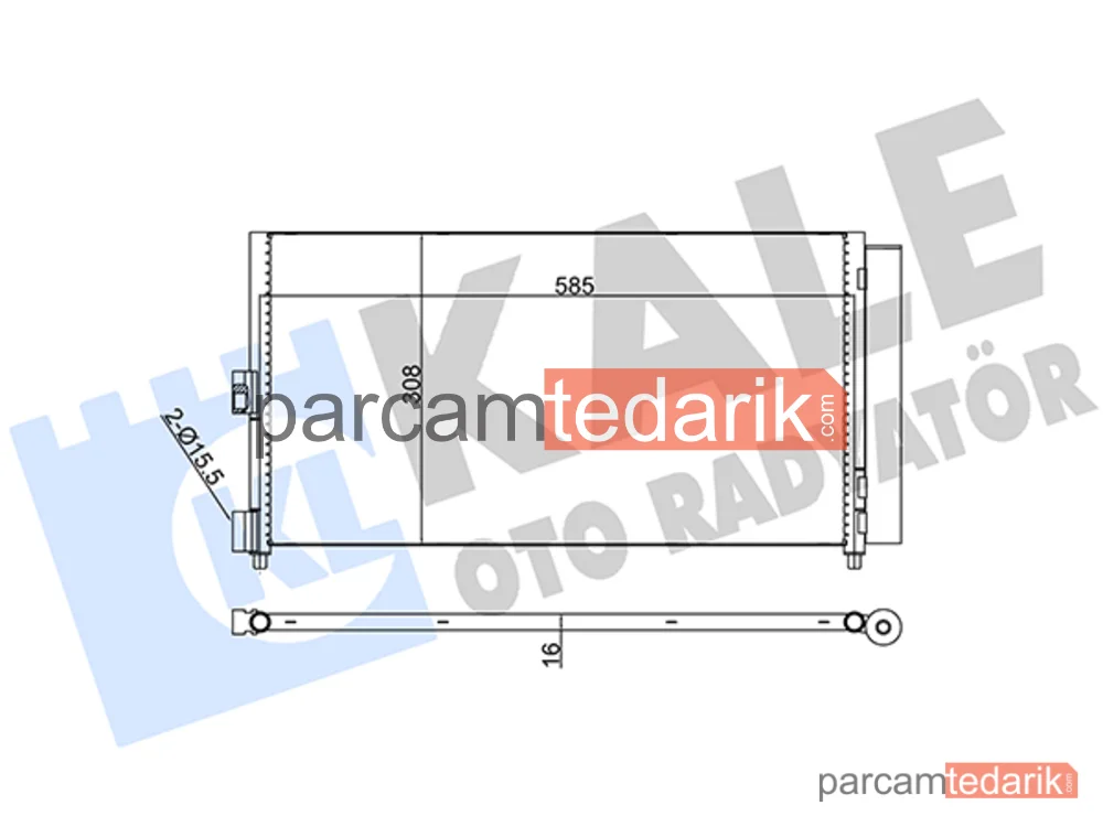 386000 | Klima Kondenseri — Lancia Ypsilon, Fiat Idea, Fiat Punto