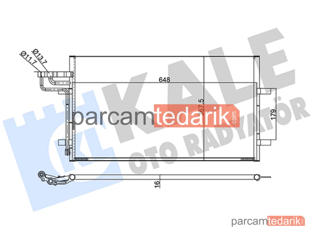 386100 | Klima Kondenseri — Ford C-Max, Ford Focus II, Ford Focus C-Max