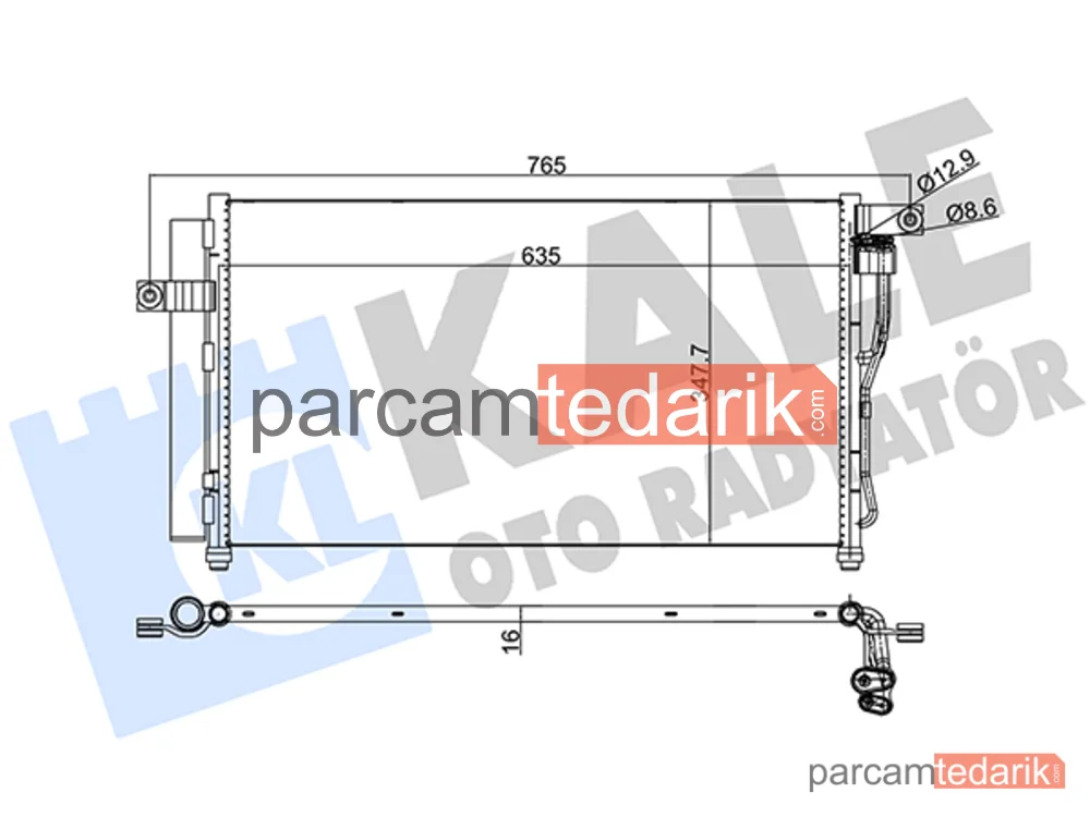 386300 | Klima Kondenseri — Hyundai Accent III