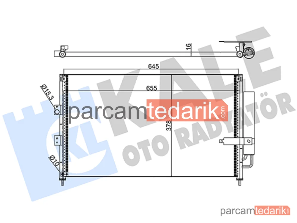 386900 | Klima Kondenseri — Honda Civic VIII