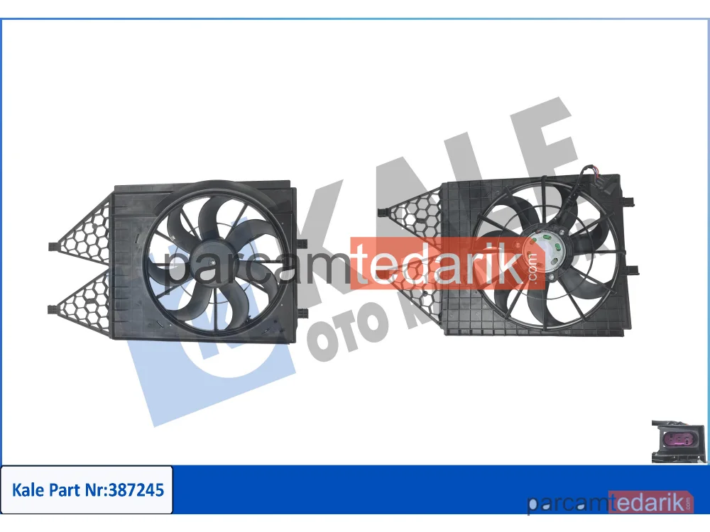 387245 | Soğutma Fanı — VW Polo V, Skoda Roomster, Seat Ibiza IV