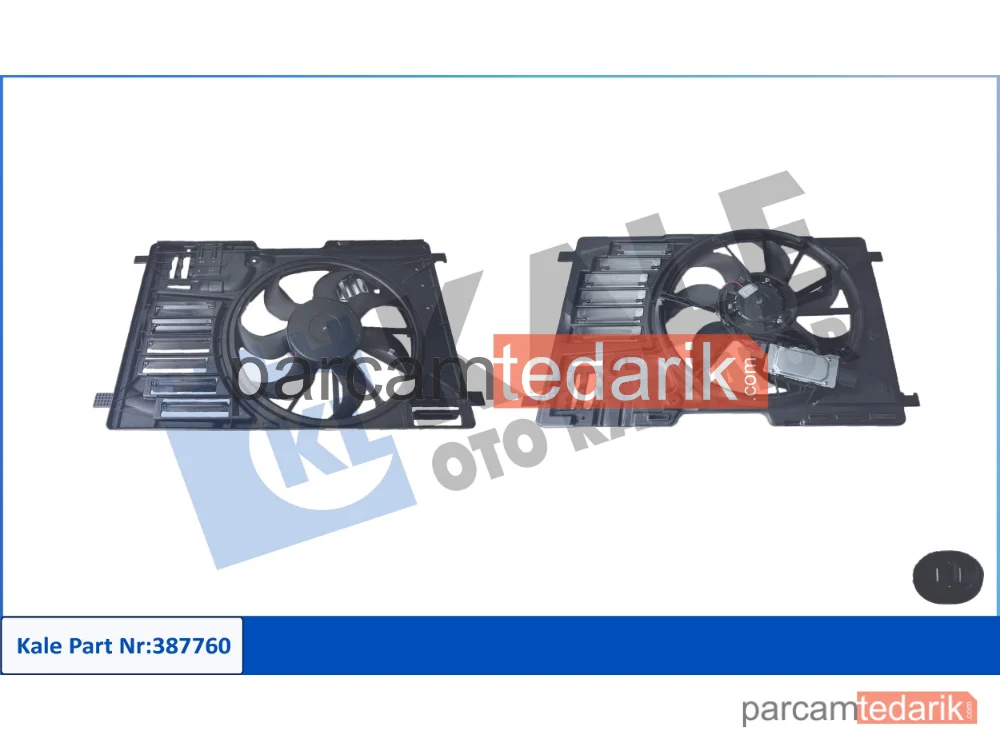 387760 | Soğutma Fanı — FAN Motoru Davlumbazli Ford Escape-Focus-KUGA II 12V (Kontrol Üniteli)