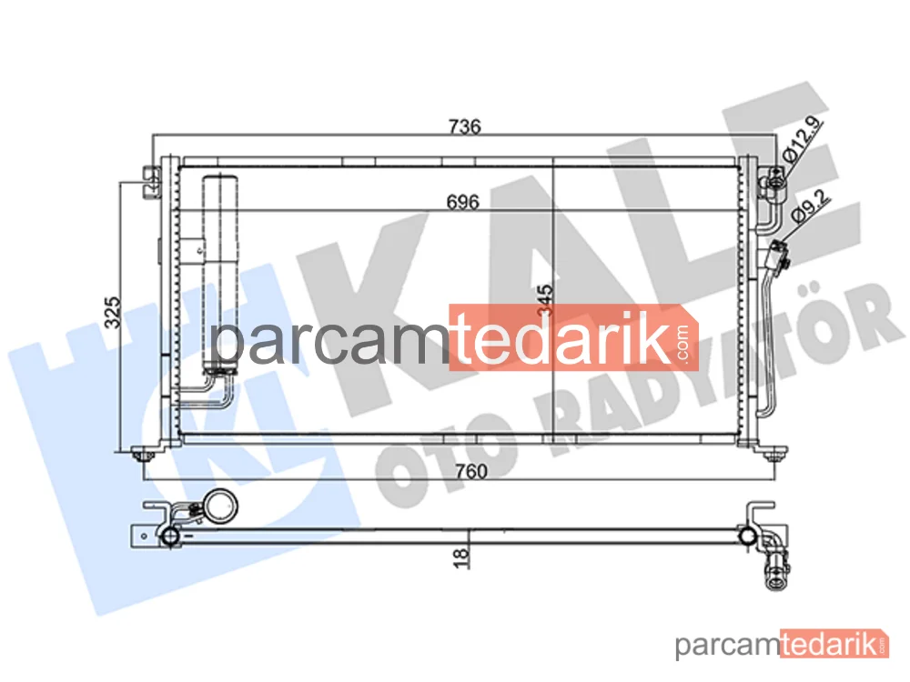 388100 | Klima Kondenseri — Mitsubishi Lancer VII, Mitsubishi Lancer VI
