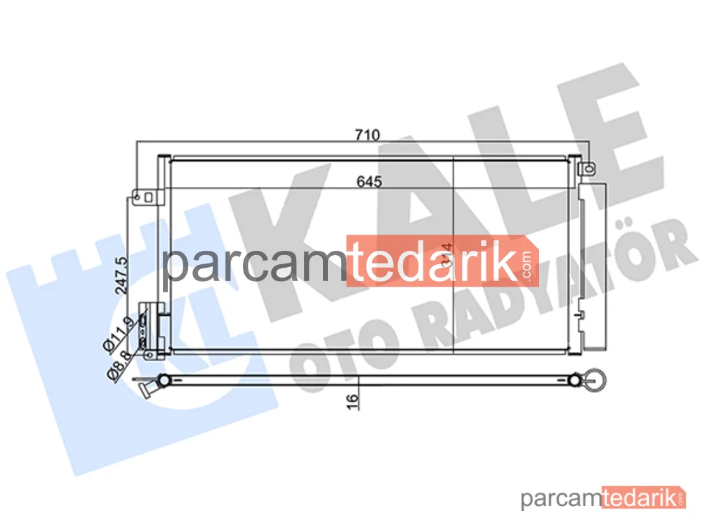 389100 | Klima Kondenseri — Fiat Bravo II, Lancia Delta III, Alfa Romeo Mito