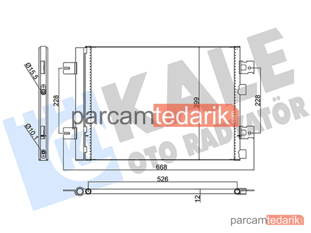 389300 | Klima Kondenseri — Dacia Logan, Dacia Sandero, Dacia Logan MCV