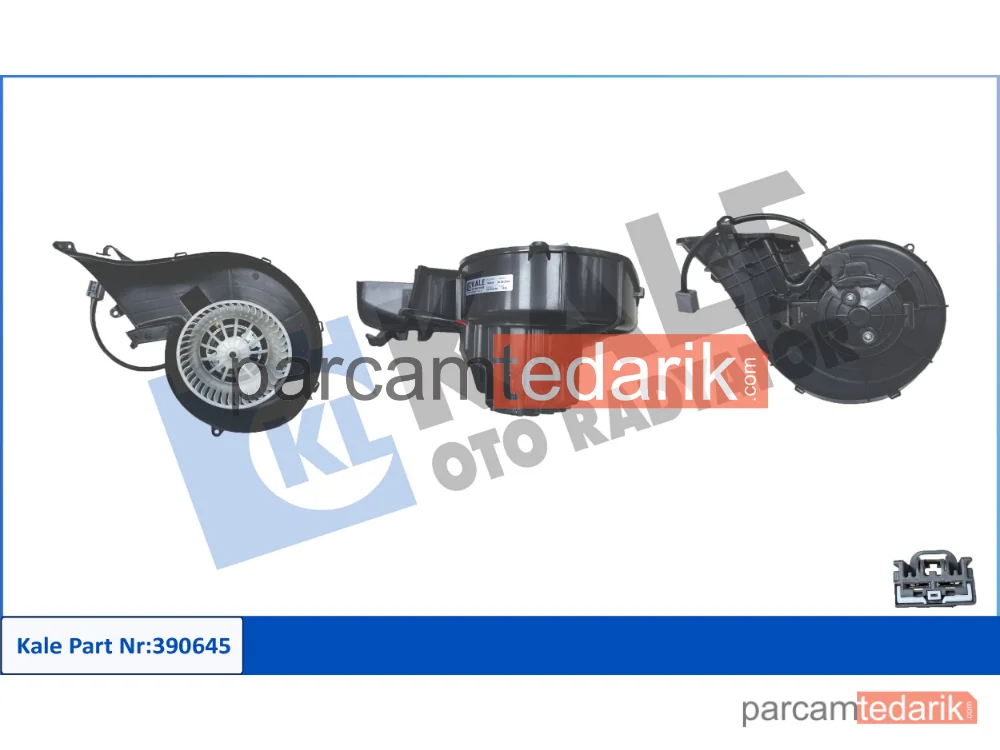 390645 | Kalorifer Fan Motoru — Blower) Volvo FM / FH 13, Sağdan Direksiyonlu Araçlar için (200W 3800 RPM-24V