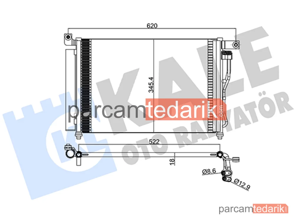 391400 | Klima Kondenseri — Hyundai Accent III