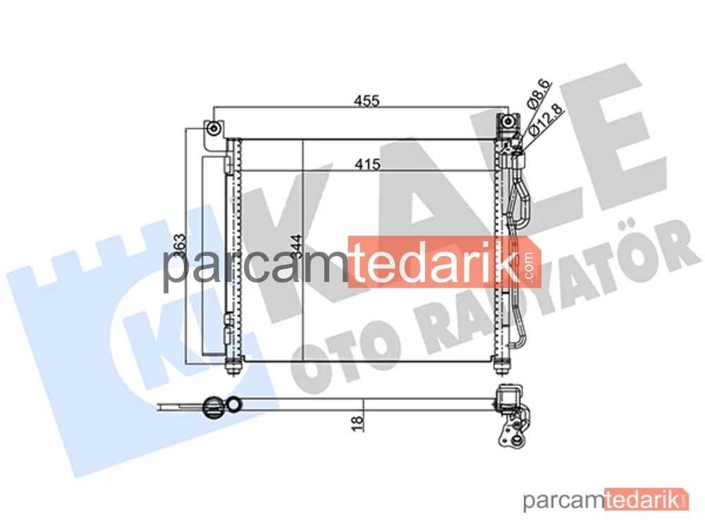 391500 | Klima Kondenseri — Kia Picanto I