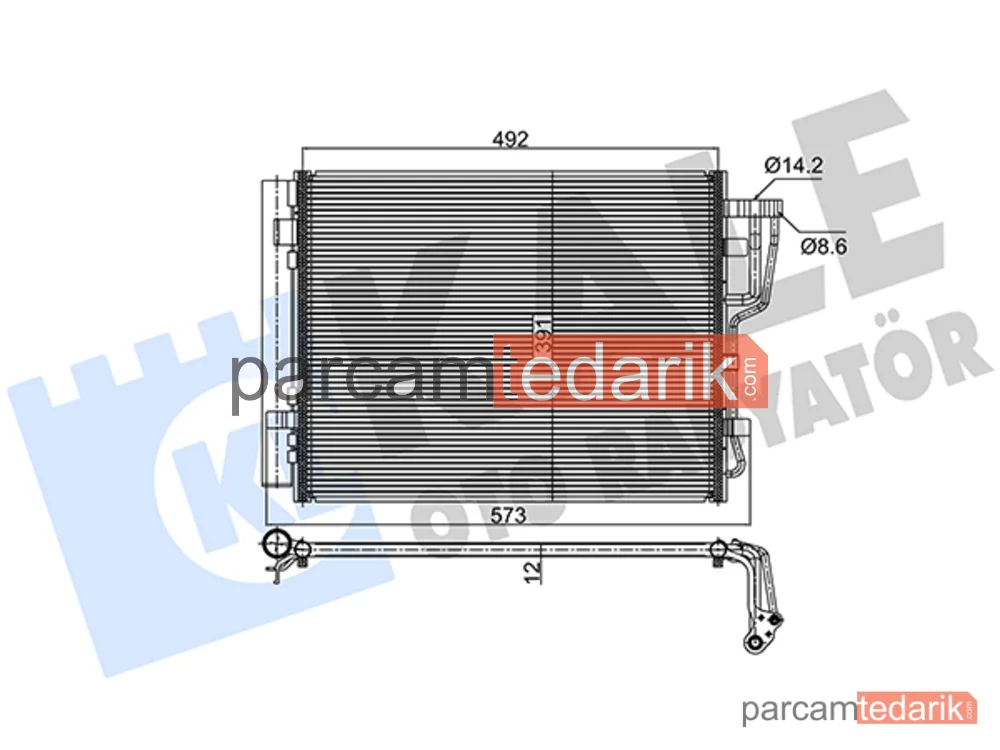 391600 | Klima Kondenseri — Kia Ceed SW, Kia Pro Ceed, Hyundai i30