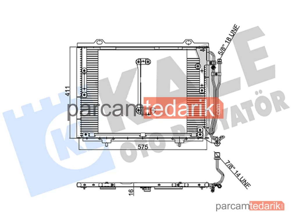 392500 | Klima Kondenseri — Mercedes-Benz C-Serisi, Mercedes-Benz C-Serisi T-Model