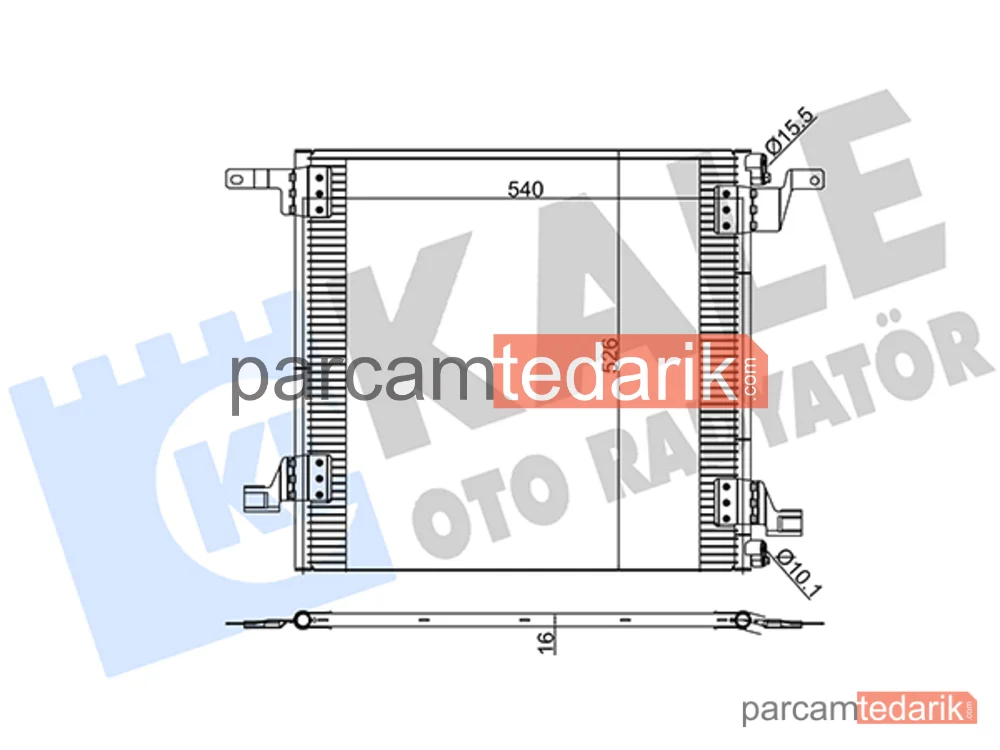 392600 | Klima Kondenseri — Mercedes-Benz M-Serisi