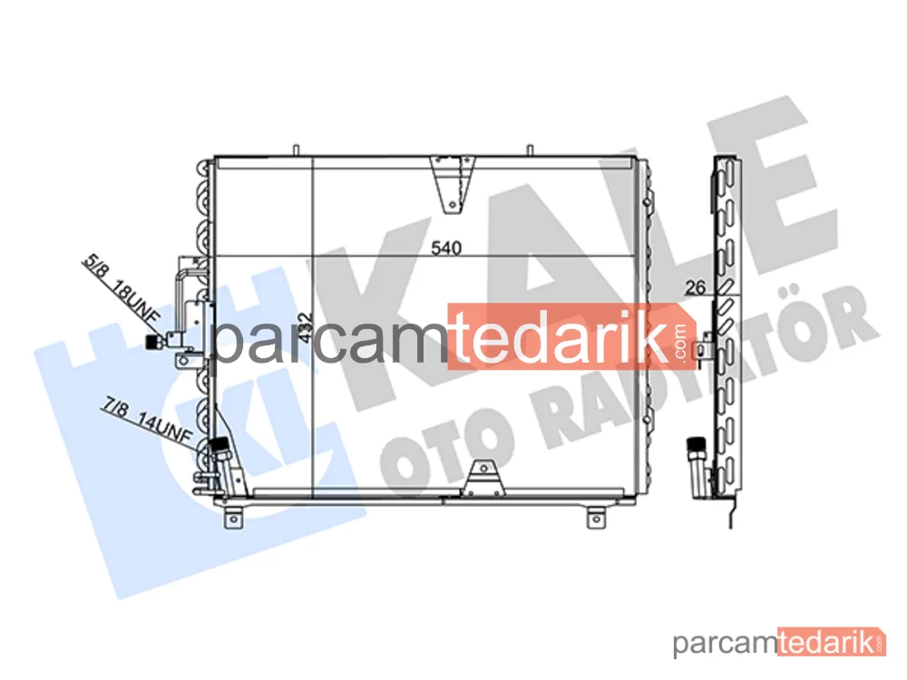 392700 | Klima Kondenseri — Mercedes-Benz 124 T-Model, Mercedes-Benz 124, Mercedes-Benz 124 Coupe