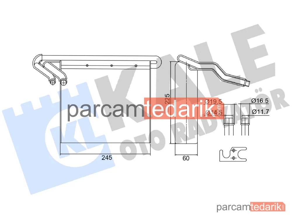416995 | Klima Evaporatörü — Ford Focus III, Ford C-Max II, Ford Grand C-Max