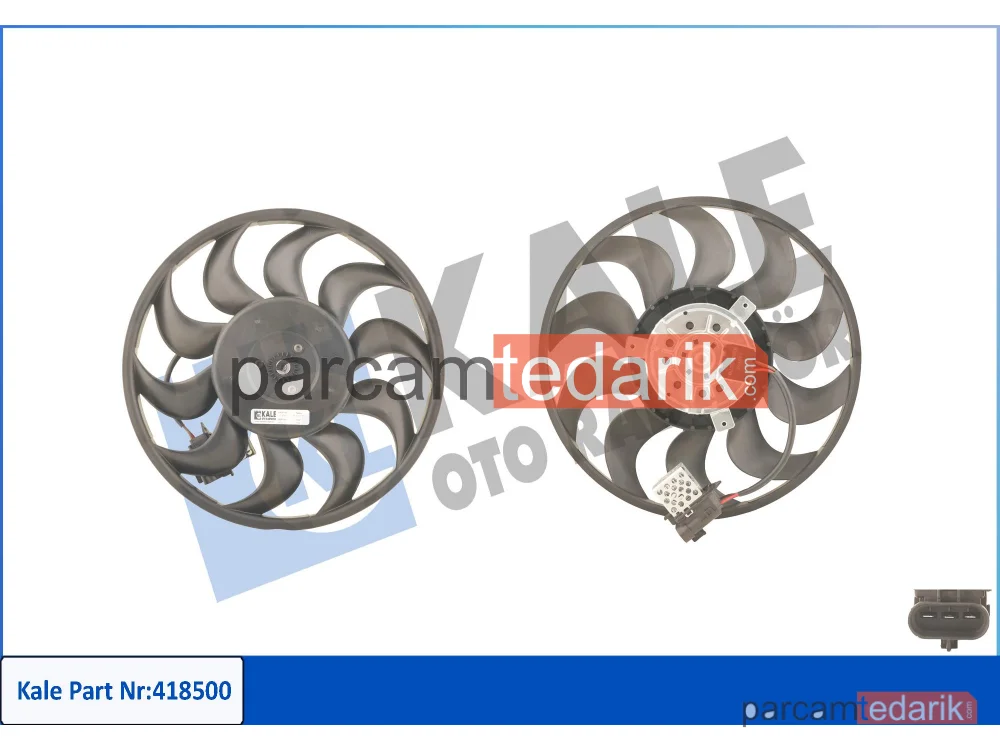 418500 | Soğutma Fanı — Opel Astra H, Opel Astra H GTC, Opel Astra H Kombi Van