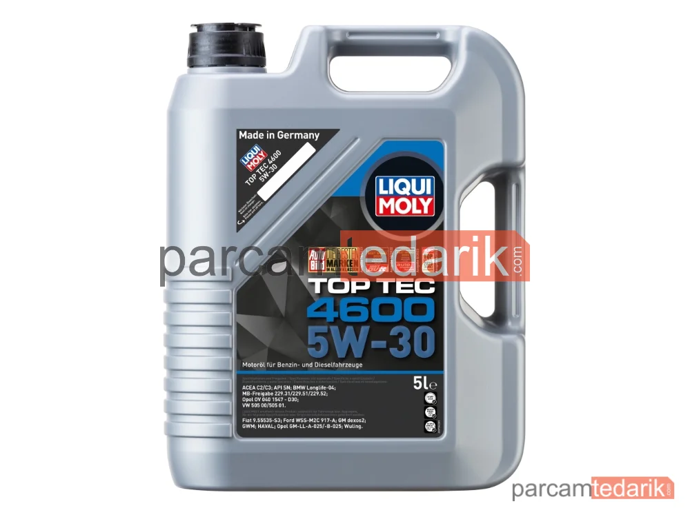 LIQUI MOLY 2316 | Top Tec 4600 Motor Yağı 5W-30 5L
