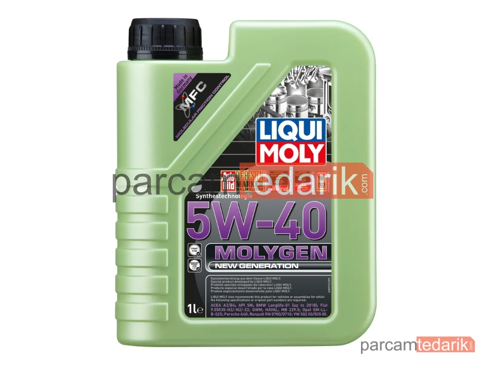 Molygen New Generation Motor Yağı 5W-40 1 Litre - 8576