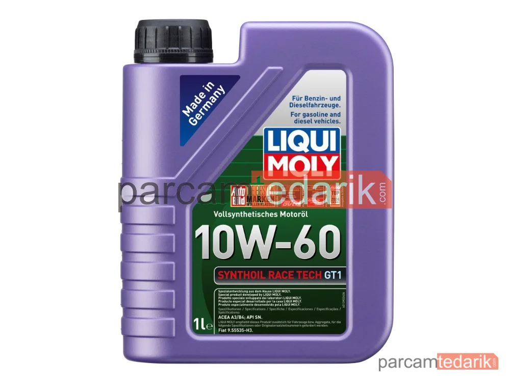 Synthoil Race Tech GT1 Motor Yağı 10W-60 1 Litre - 8908