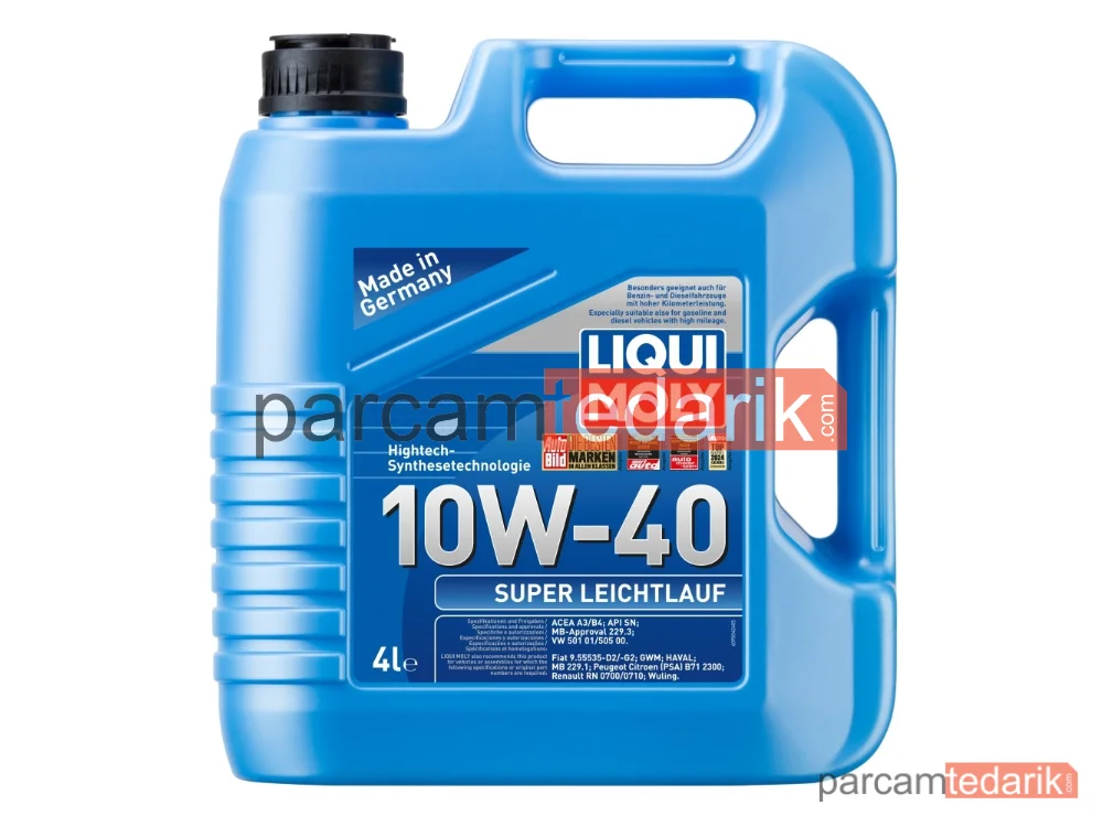 Süper Düzgün Çalışan Motor Yağı 10W-40 4L - 9504