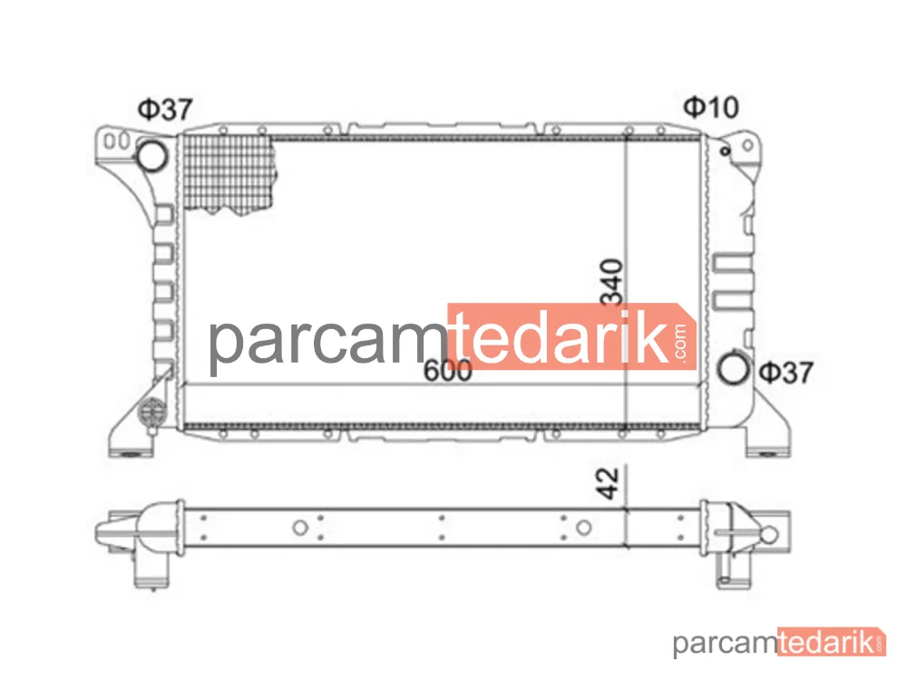 359000300560 | Su Radyatörü — Ford Transit Minibüs/Otobüs, Ford Transit Panelvan/Van, Ford Transit Platform şasi