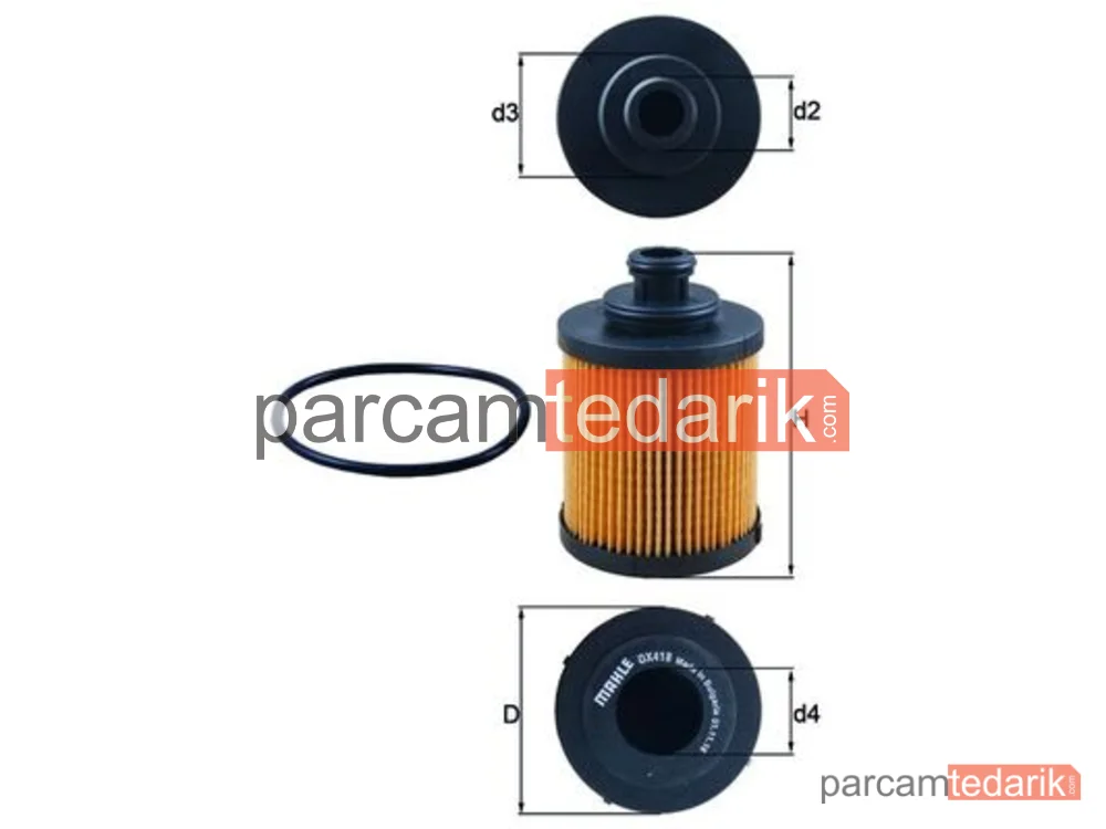 OX418D | Yağ Filtresi — Fiat Grande Punto, Fiat Idea, Fiat Linea
