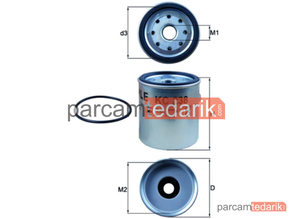 KC238D | Yakıt Filtresi — Jeep Cherokee, Chrysler Voyager II, Jeep Grand Cherokee I