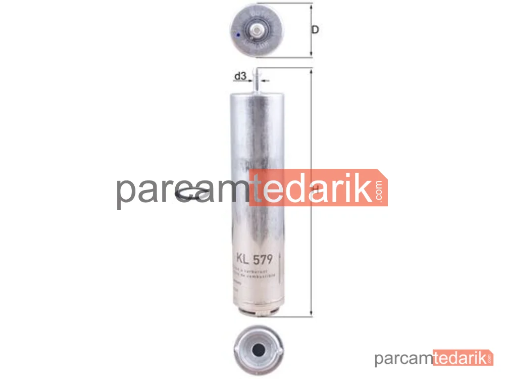 MAHLE KL579D | Yakıt Filtresi BMW 316 09-11, 318 05-11, 320 04-11, 325 06-11, 318 Touring 07-12, 320 Touring 05-12