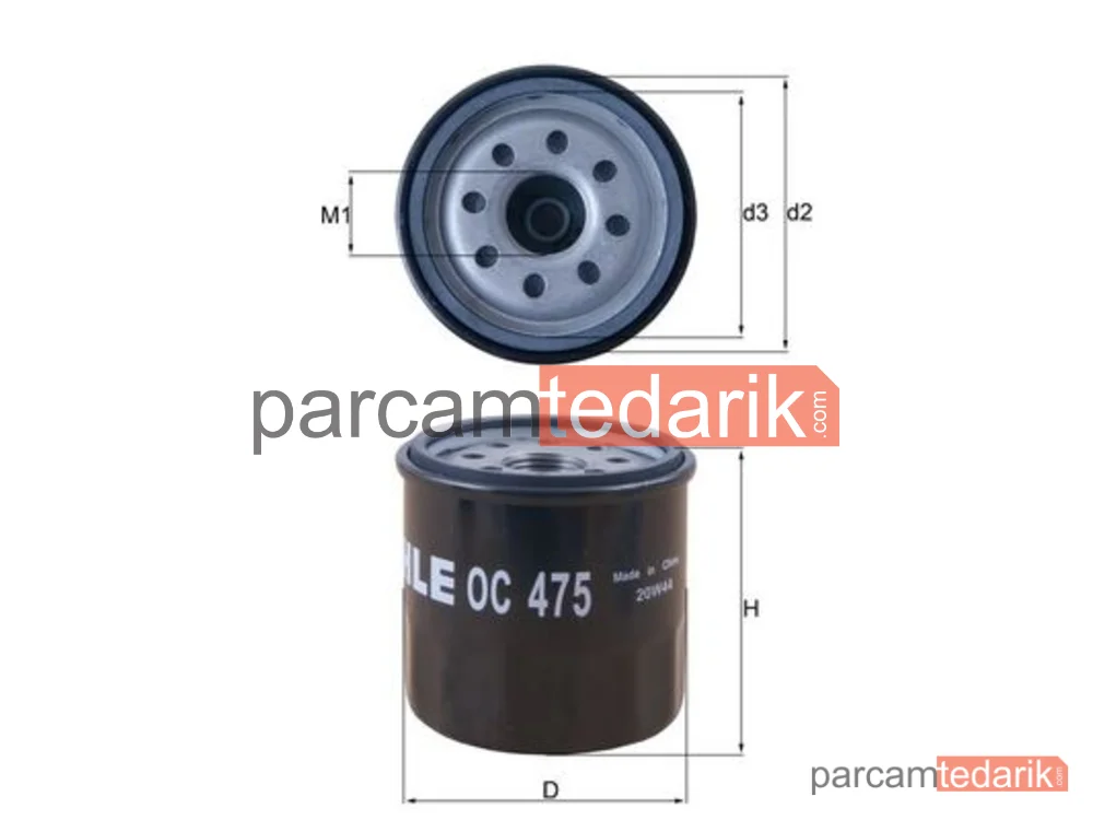 Yağ Filtresi — Renault Clio III, Renault Twingo II, Renault Modus / Grand Modus - OC475