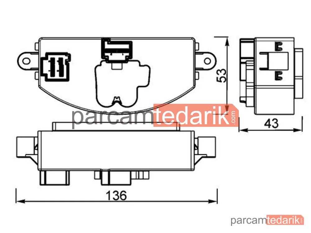 Fan Kontrol Ünitesi — Mercedes W117 156 176 217 222 242 246 - ABR106000P