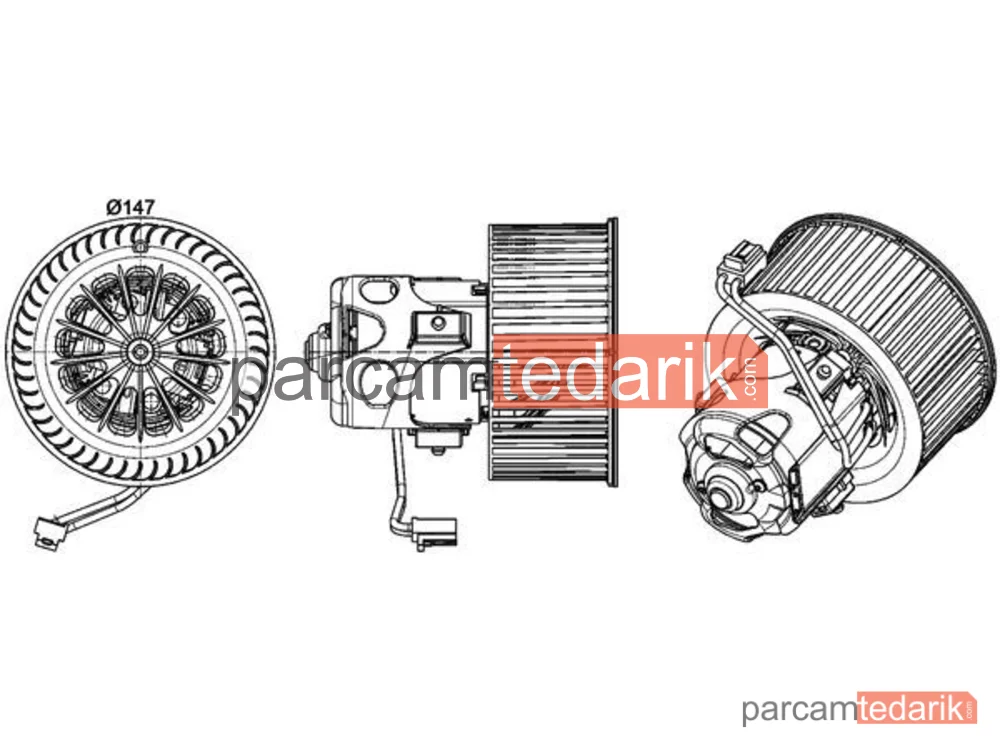 AB151000P | Kalorifer Fan Motoru — BMW F01-F02-F07-F10 BMW 5 / Gran TurIsmo / 6 / 7