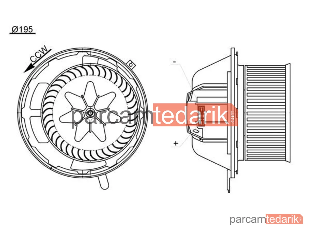 AB194000S | Kalorifer Fan Motoru — BMW E84-E87-E90-F25