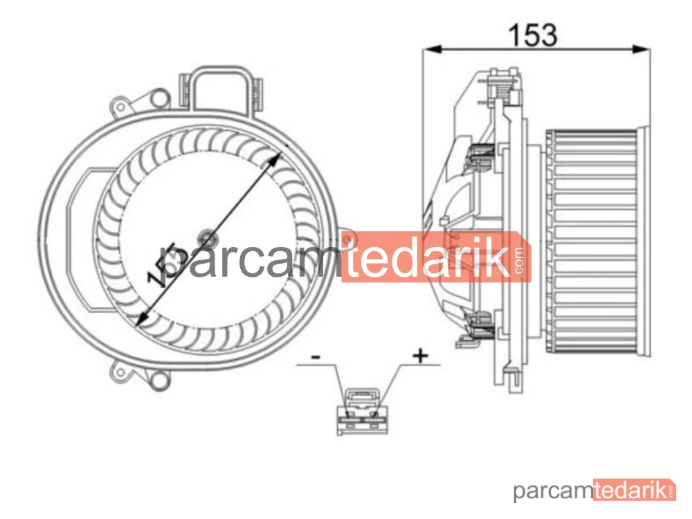 BEHR AB257000S | Kalorifer Fan Motoru — BMW F-20/21/22/30/31/32/33