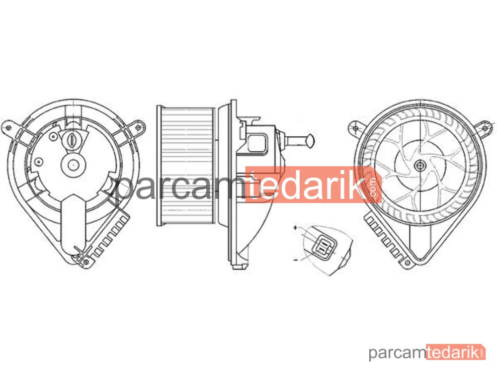 AB271000S | Kalorifer Fan Motoru — Mercedes Sprinter 208,308,212,312,412,313,413,CDI / VW LT 28-35 II / LT 28-46 II