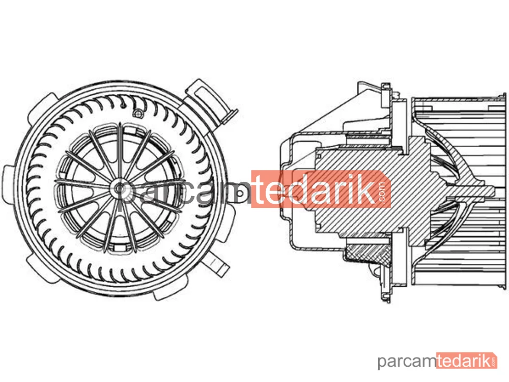 AB88000P | Kalorifer Fan Motoru — Klimasiz VW Crafter Mercedes Sprinter