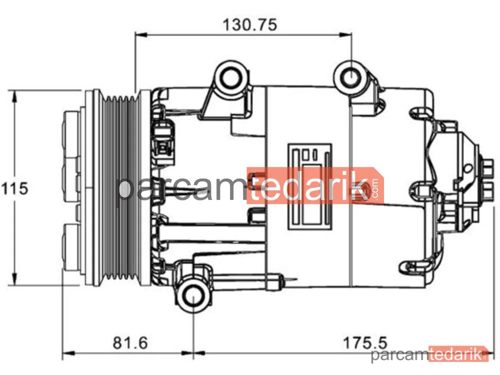 ACP1331000P | Klima Kompresörü — Ford Mondeo 1.8 2.0 TDCİ 07- SMAX 1.8 2.0 TDCİ 06- Galaxy 1.8 2.0 TDCİ 06