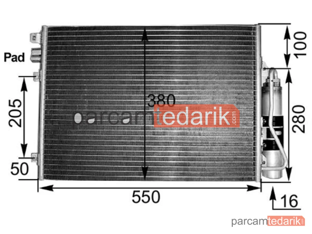Klima Kondenseri — Renault Clio (01-) - AC303000S