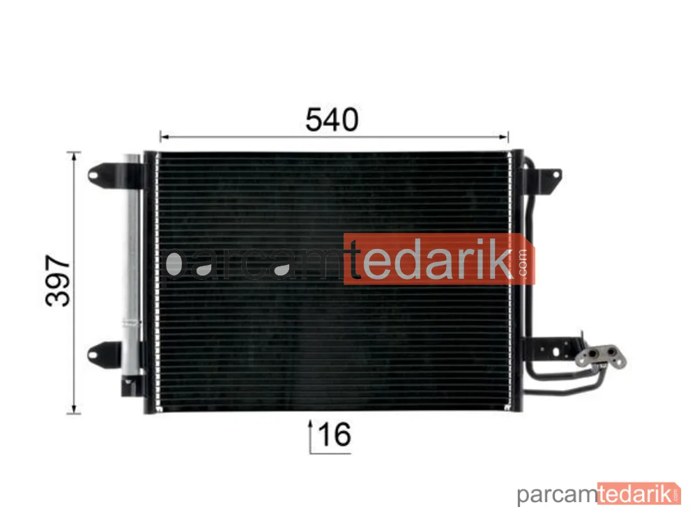 BEHR AC324000S | Klima Kondenseri — Audi A3 / Seat Leon / Skoda Octavia / VW Caddy / Golf / Jetta