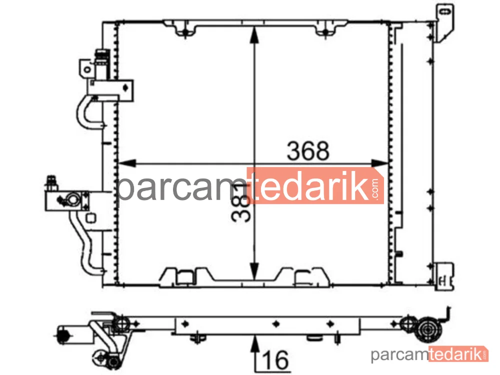 AC376000S | Klima Kondenseri — Opel Astra H 1.3-1.7-1.9 CDTI Zafira B 1.7-1.9 CDTI